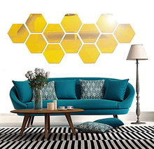Load image into Gallery viewer, Mirror Wall Sticker- 3D Hexagon Mirror Wall Stickers for Home & Offices.(Pack of 15 * 30)