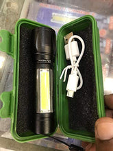 Load image into Gallery viewer, Torch - USB Charge Zoomable LED Torch Light