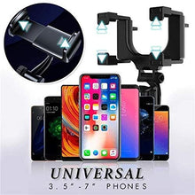 Load image into Gallery viewer, Phone Holder- 270 degree Swivel Car Rearview Mirror Phone Holder with Adjustable Clips