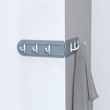 Load image into Gallery viewer, Folding Wall Mounted 6 Hooks Storage Hanging Hook Holders