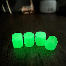 Load image into Gallery viewer, Car/Bike Wheel Tire Rim Air Valve Cap Radium Tyre Air Caps Cover Glow Radium Light Resistant Tire Pressure Caps