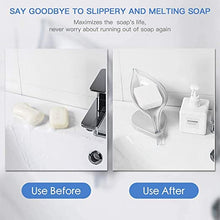 Load image into Gallery viewer, Leaf shaped self Draining soap Holder