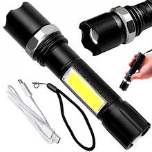 Load image into Gallery viewer, Torch - USB Charge Zoomable LED Torch Light