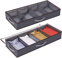 Load image into Gallery viewer, Under Bed Organizer-Large Adjustable Under Bed Clothes Organizer