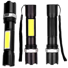 Load image into Gallery viewer, Torch - USB Charge Zoomable LED Torch Light