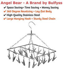 Load image into Gallery viewer, Cloths Hanger - 25 Clips Stainless Steel Ceiling