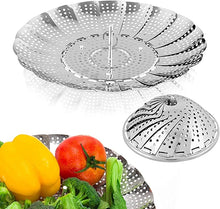 Load image into Gallery viewer, Stainless Steel Steamer Basket for Vegetables