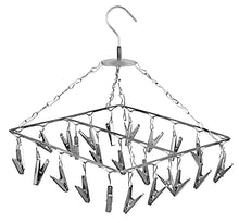 Load image into Gallery viewer, Cloths Hanger - 25 Clips Stainless Steel Ceiling