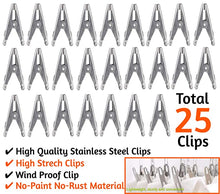 Load image into Gallery viewer, Cloths Hanger - 25 Clips Stainless Steel Ceiling