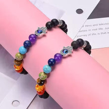 Load image into Gallery viewer, Classic 7 Chakra Beads Bracelet Pack of 1
