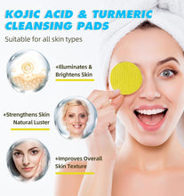 Load image into Gallery viewer, Turmeric Kojic Acid Cleansing Pads- (60 Pads)
