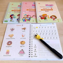 Load image into Gallery viewer, Sank Magic Practice Book (4 BOOKS,1 PEN,1 GRIP,10 REFILL)
