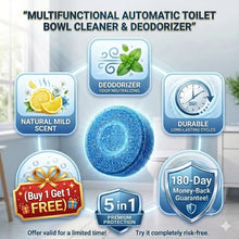 Load image into Gallery viewer, BUY 1 GET 1 FREE🎁🚽Toilet Cleaning Tablets Automatic Cleaner &amp; Deodorizer🛡️ 180-Day Money-Back Guarantee
