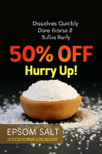 Load image into Gallery viewer, &quot;🔥 50% OFF 🌿 Pure Epsom Salt: Pain Relief, Relax &amp; Save Big! 💆‍♂️🛁&quot;
