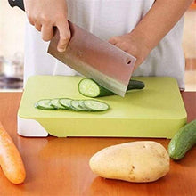 Load image into Gallery viewer, Stainless Steel Kitchen Knife Set with Wooden Chopping Board
