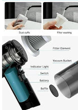 Load image into Gallery viewer, 120W Wireless Mini Portable Vacuum Cleaner for Car Home Office 
