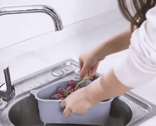 Load image into Gallery viewer, Triangular Multifunctional Drain Shelf Sink Corner Tray
