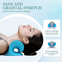 Load image into Gallery viewer, Neck Massage Cervical Pillow Traction Device, Shoulder Relaxer, Fast Pain Relief, Melts Away Muscle Knots, Trigger Point, Tension, Stretcher, Chiropractic Acupressure Pillow
