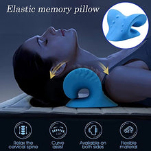 Load image into Gallery viewer, Neck Massage Cervical Pillow Traction Device, Shoulder Relaxer, Fast Pain Relief, Melts Away Muscle Knots, Trigger Point, Tension, Stretcher, Chiropractic Acupressure Pillow
