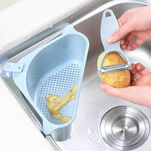 Load image into Gallery viewer, Triangular Multifunctional Drain Shelf Sink Corner Tray
