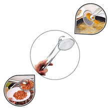Load image into Gallery viewer, Stainless Steel 2 in 1 Fry Tool Filter Spoon Snack Strainer with Clip
