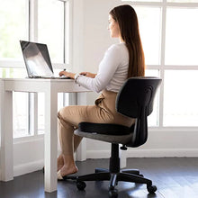 Load image into Gallery viewer, HR Foam Coccyx Orthopaedic Seat Cushion for Relief from Lower Back, Sciatica, Tailbone, Lumbar Pain (Black)
