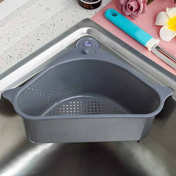 Triangular Multifunctional Drain Shelf Sink Corner Tray