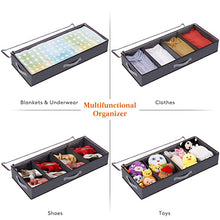 Load image into Gallery viewer, Under Bed Organizer-Large Adjustable Under Bed Clothes Organizer
