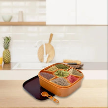 Load image into Gallery viewer, Masala Dabba/Box with 7 Sections
